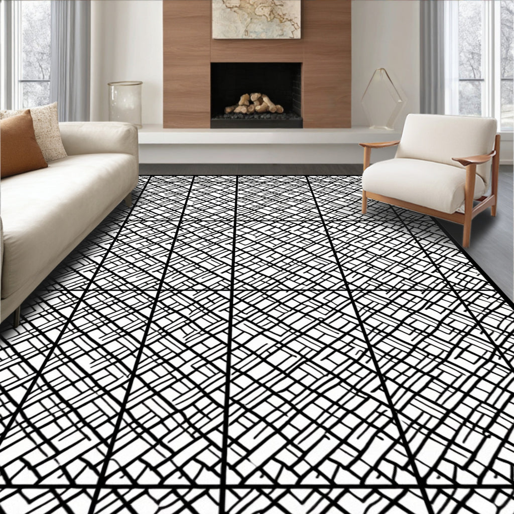 Monochromatic Intersecting Lines Grid Rug