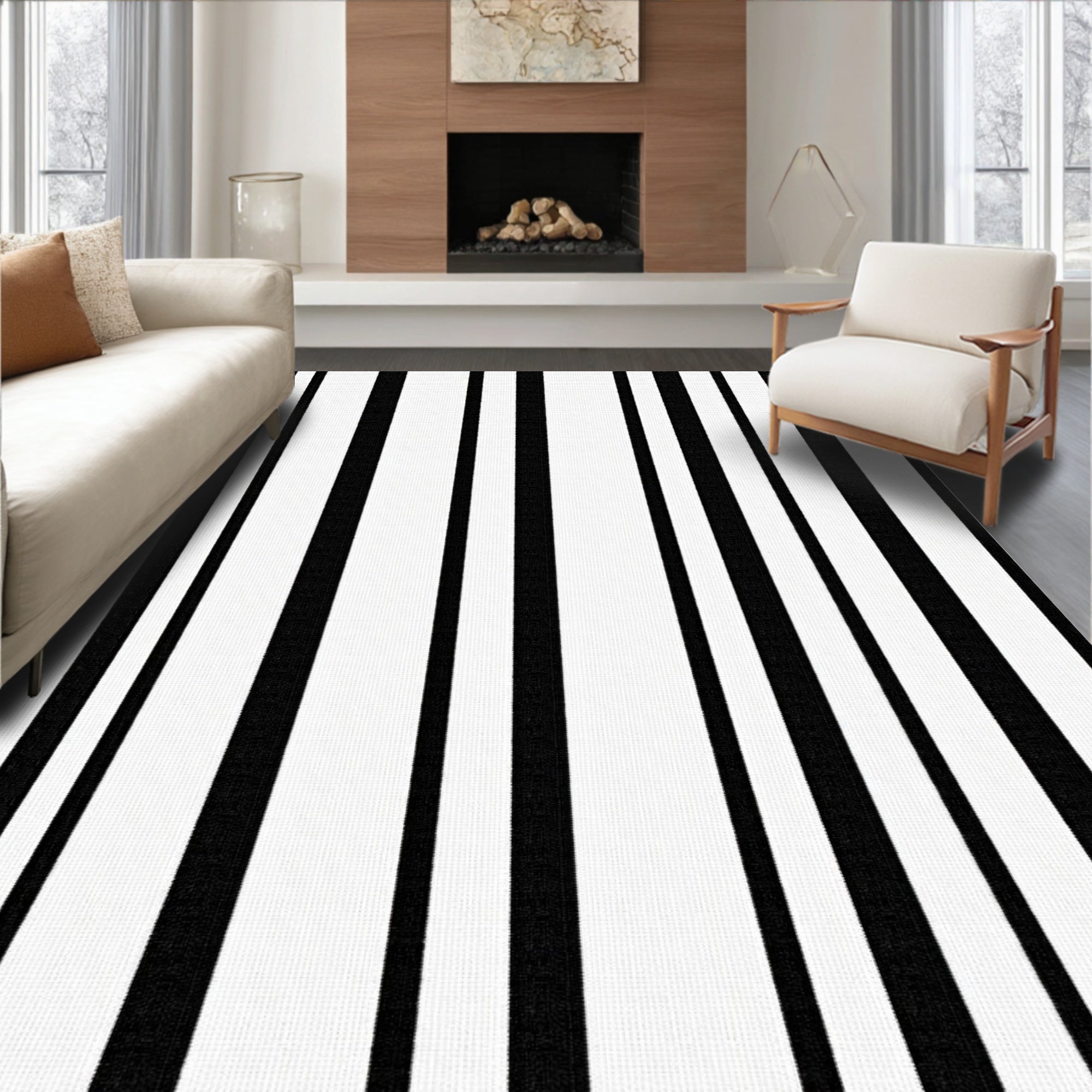 Ascending Stark Lines Rug