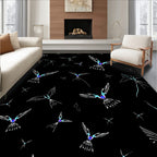 Ethereal Winged Birds Gradient Accents Rug