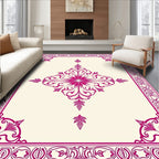 Vibrant Magenta Colonial Medallion Rug