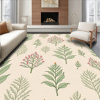 Botanical Garden Pink Blossom Medallion Rug