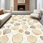 Seashells Natural Tones Scatter Rug