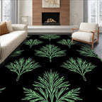 Mint Green Branch Cluster Repeat Rug