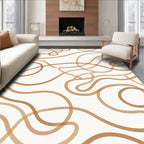 Earthy Tones Wavy Line Flow Rug