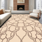 Abstract Stone Fragment Outline Rug
