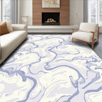 Pastel Swirl Abstract Marbling Rug
