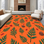 Crimson Berry Pine Sprig Rug