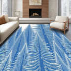 Blue White Forest Canopy Rug