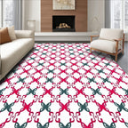 Dual Tone Interlocking Lattice Rug