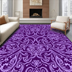 Amethyst Paisley Scrollwork Rug