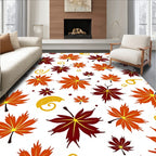 Autumn Leaf Swirl Gradient Rug