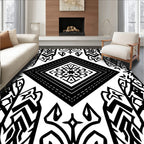 Monochromatic Geometric Diamond Abstract Rug