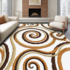 Earthy Tone Twisted Rope Swirls Rug
