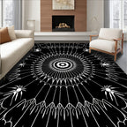 Arachnid Cobweb Sunburst Medallion Rug
