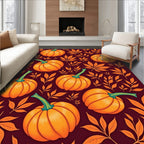 Pumpkin Leaf Autumnal Harvest Rug