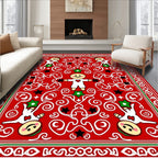 Christmas Gingerbread Man Garland Rug