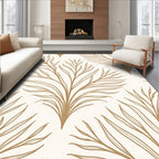 Golden Branch Line Art Rug