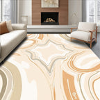 Neutral Earthy Tone Swirl Agate Rug