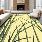 Green Bamboo Forest Calm Rug