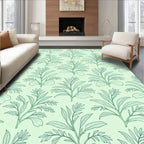 Mint Green Branch All Over Rug