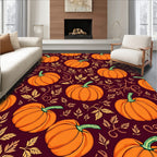 Autumn Pumpkin Patch Foliage Rug
