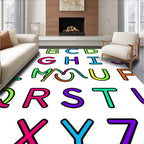 Alphabet Colors Bold Letters Rug