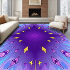 Vibrant Amethyst Prism Radiance Rug