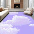 Pastel Lavender Dreamy Cloudscape Rug