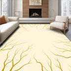 Golden Vein Branch Border Rug