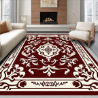 Crimson Classic Floral Medallion Rug