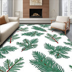 Forest Green Pine Needle Sprigs Rug