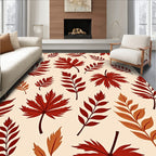 Crimson Autumn Leaf Medley Rug