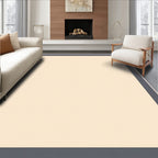 Cream with Gray Border Frame Rug