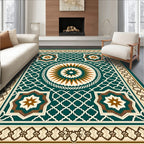 Emerald Gold Starburst Medallion Rug
