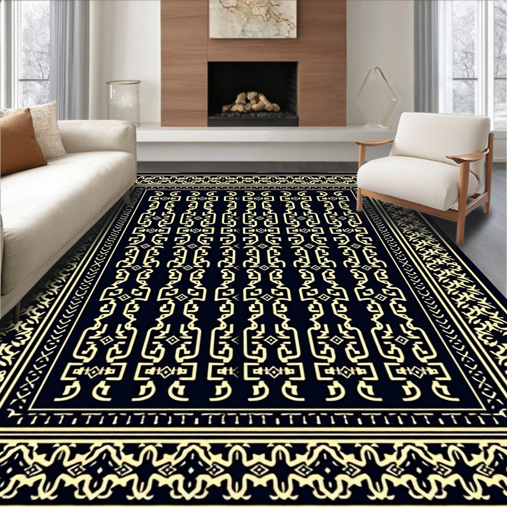 Timeless Ivory Chain Links Rug