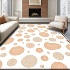 Wood Grain Circles Scatter Rug