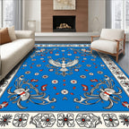 Royal Blue Phoenix Garden Floral Rug