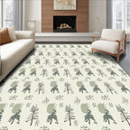 Botanical Twig Blossom Cream Rug