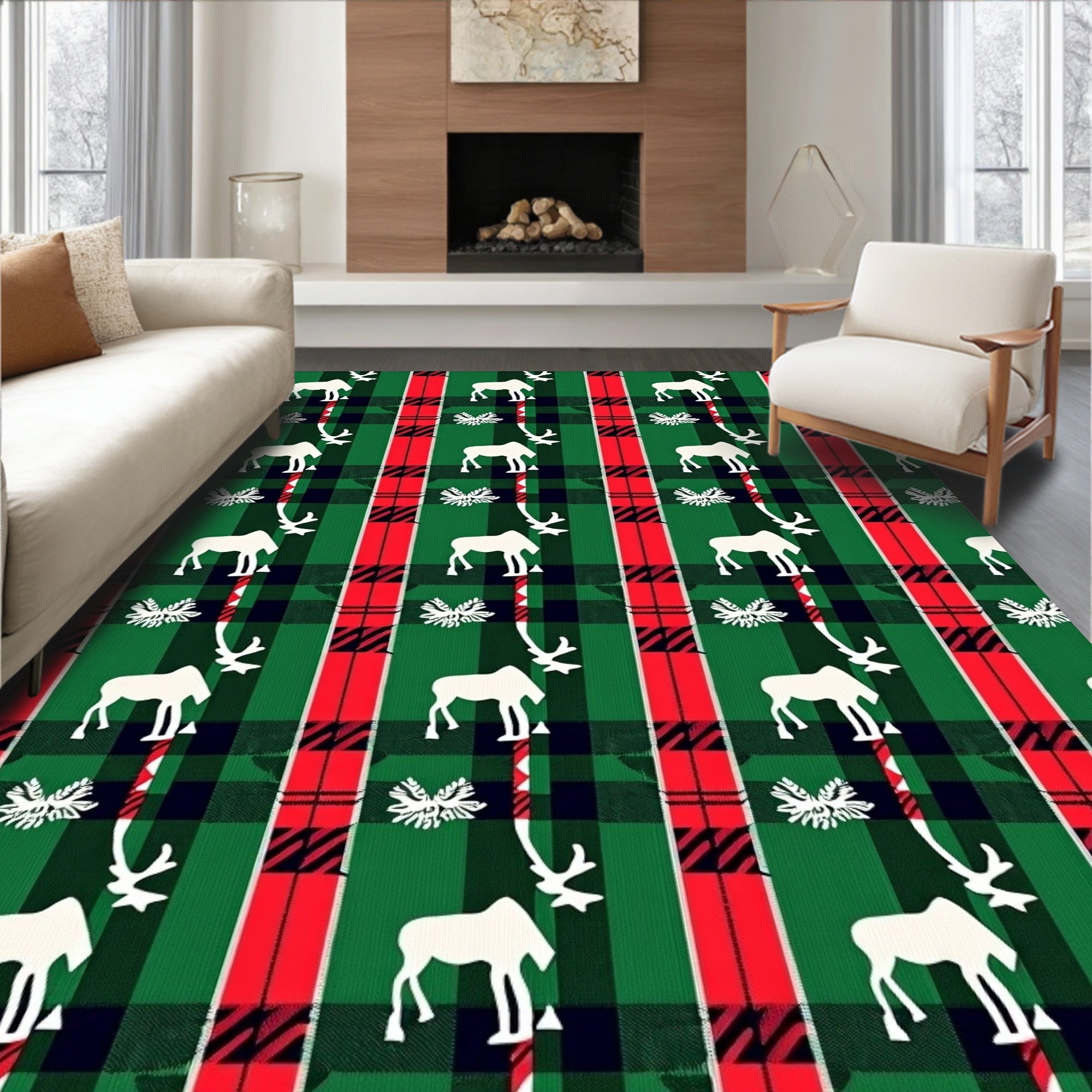 Classic Plaid Moose Meadow Rug