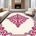 Crimson Baroque Inlay Medallion Rug