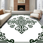 Dark Green Celtic Knot Medallion Rug