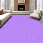 Lavender And White Flowing Curves Rug
