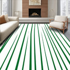 Verdant Vertical Organic Lines Rug