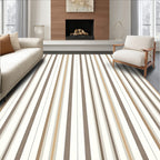 Warm Earth Tones Vertical Stripe Rug