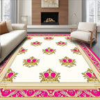 Royal Pink Crown Regal Repeating Rug