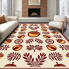 Autumn Acorn Leaf Meadow Rug