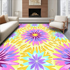 Vibrant Multi Color Floralburst Rug