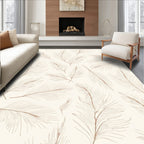 Earthy Tone Feather Scatter Rug