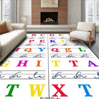 Colorful Alphabet Teaching Chart Rug