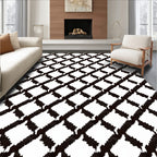 Monochromatic Black White Geometric Lattice Rug